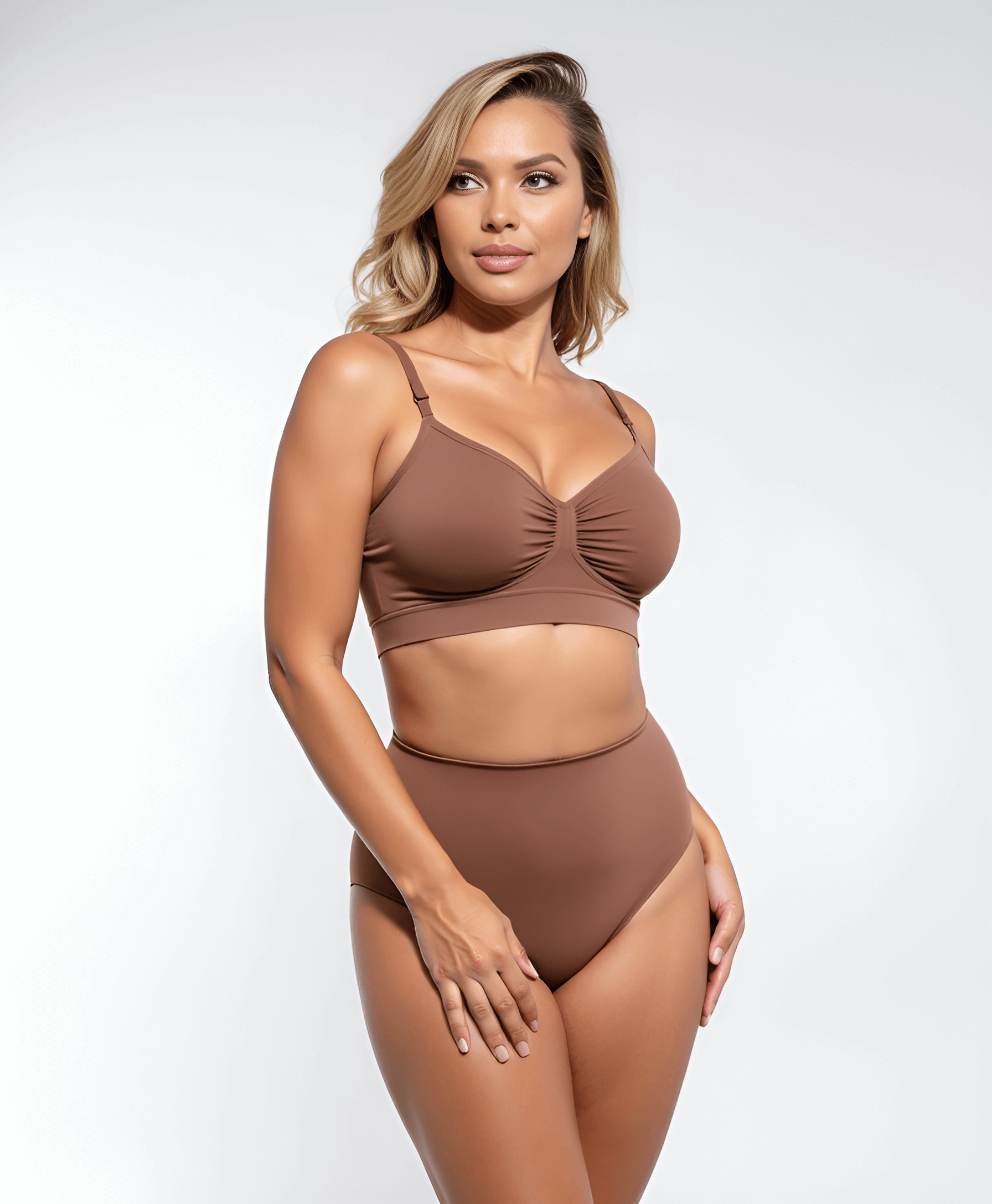 Smooth seamless comfort bra without underwire