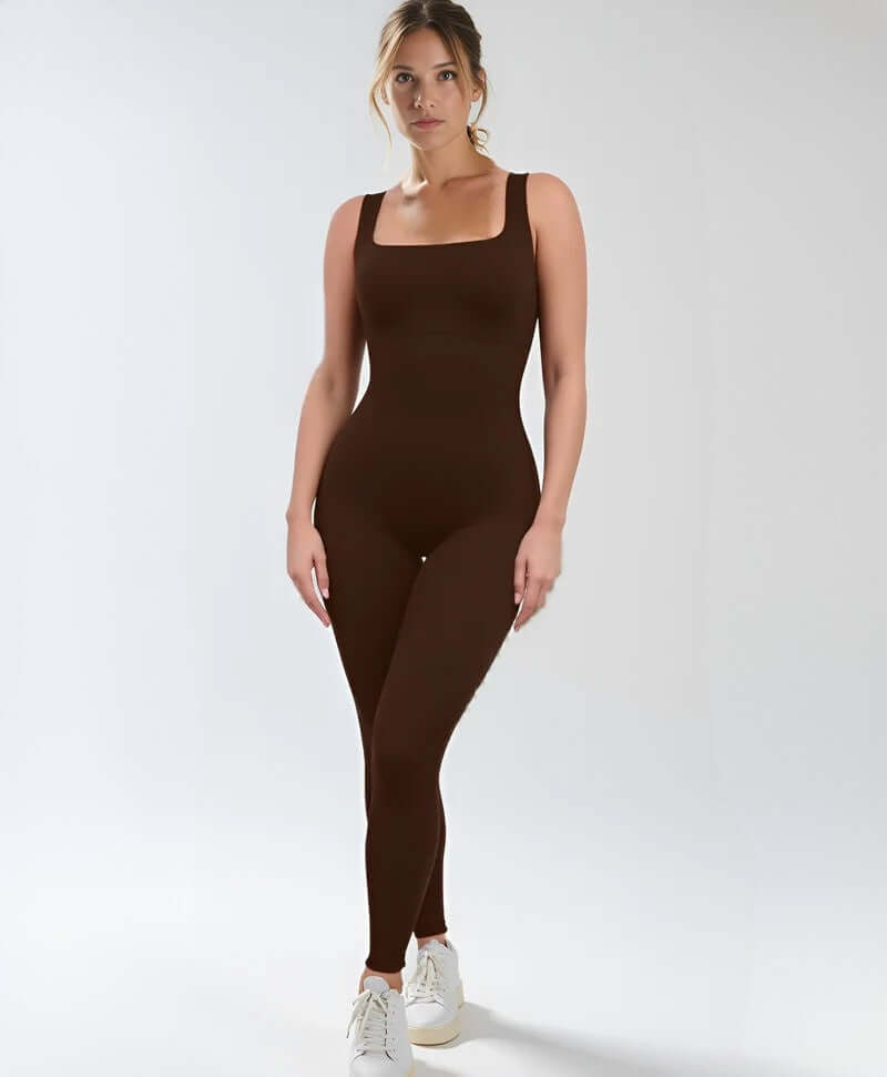 Shapewear jumpsuit without sleeves