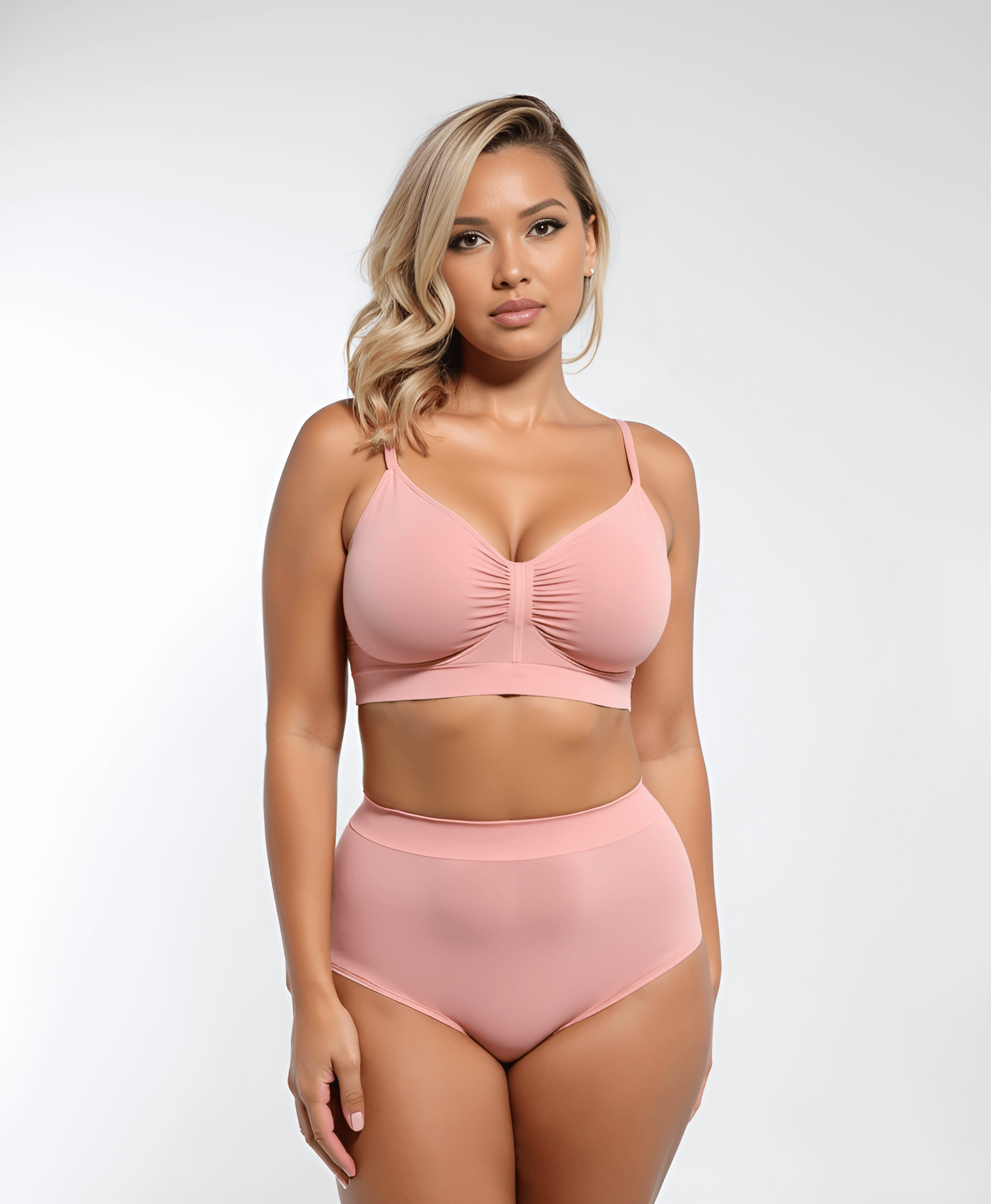 Smooth seamless comfort bra without underwire