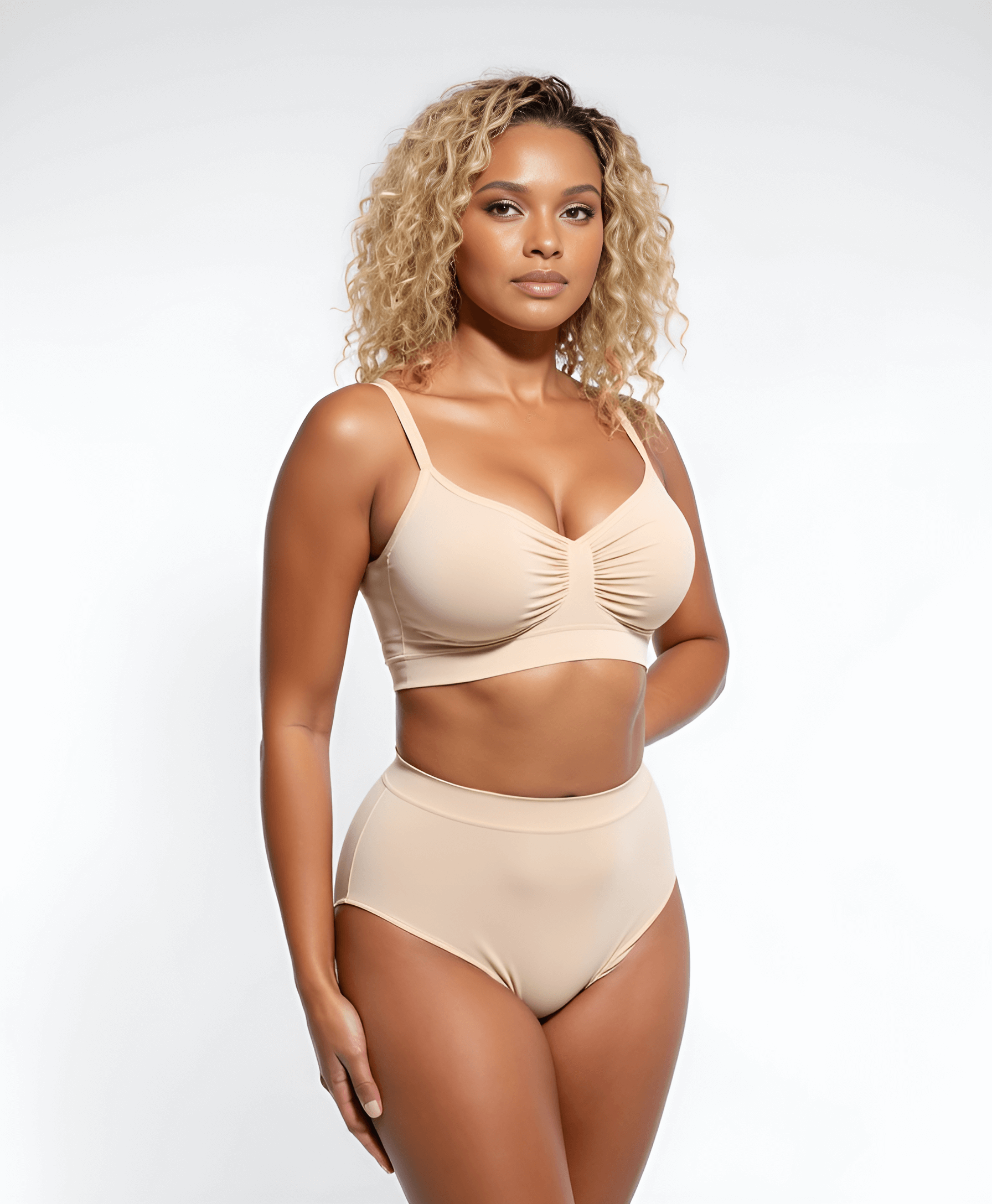 Smooth seamless comfort bra without underwire