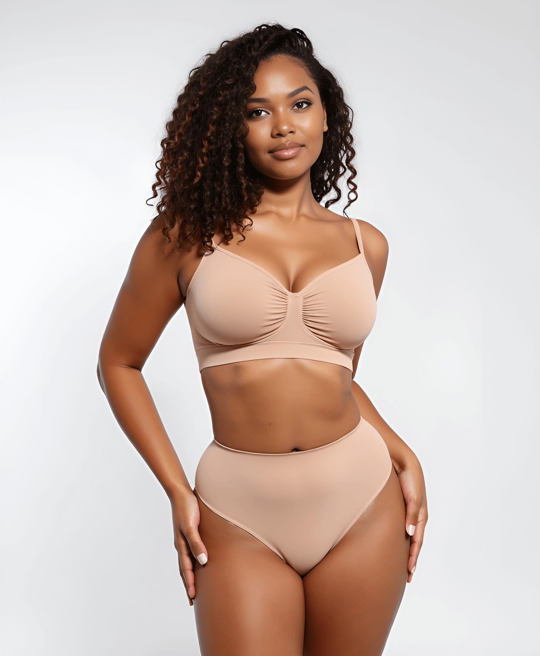 Smooth seamless comfort bra without underwire